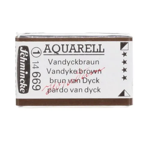 Schmincke H Aquarell 1/1 Tab Vandyke Brown 669 Suluboya Suluboya Schmincke H Aquarell 1/1 Tab Vandyke Brown 669 Suluboya Suluboya Boyalar 1/1 tab Horadam Aquarell Vandyke Brown 669