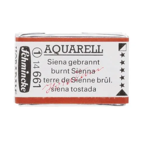 Schmincke H. Aquarell 1/1 Tab Burnt Sienna 661 Watercolor Watercolors Schmincke H. Aquarell 1/1 Tab Burnt Sienna 661 Watercolor Watercolors Paint 1/1 tab Horadam Aquarell Burnt Sienna 661