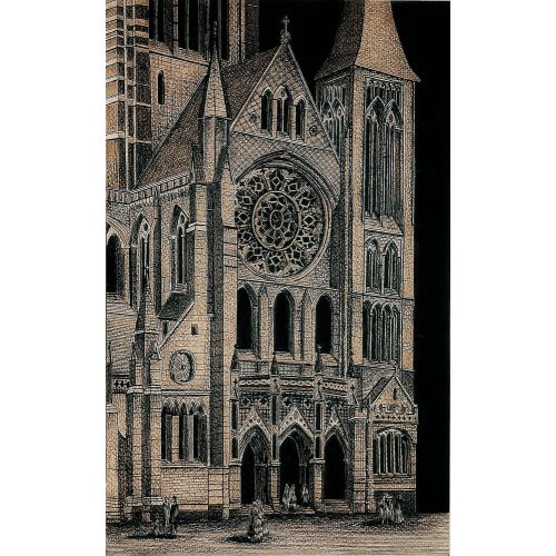 Aykut Demirel, Truro Cathedral İllüstrasyon Aykut Demirel, Truro Cathedral Devasa yapılar ve özellikle bu yapıların eski zamanlara ait olması beni her zaman
