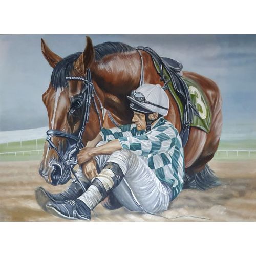 Sessiz Teselli, Elif Özkan 120x90 cm, Tuval Üzeri Yağlı Boya, 2024  Yağlıboya Tablo Orijinal Tablo