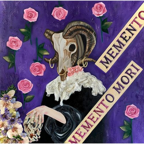 Memento Mori, İrem Satılmış Yağlıboya Tablo Memento Mori, İrem Satılmış tuval üzeri yağlıboya 2024, 100x100 cm Yağlıboya Tablo Orijinal Tablo