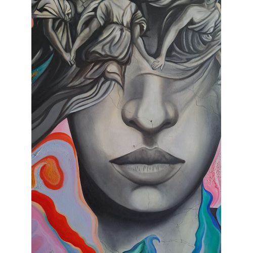Polikromi, Irem Satılmış Yağlıboya Tablo Polikromi, Irem Satılmış İrem Satılmış / Polikromi / tuval üzeri yağlıboya / 2023 / 100x100cm Yağlıboya Tablo