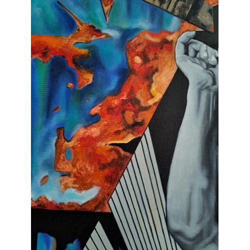 Rusted Loves, Irem Satilmis Oil Paint Rusted Loves, Irem Satilmis Irem Satilmis / Rusty Loves / Oil on Canvas / 2022 / 90x90cm While creating the sketch of this