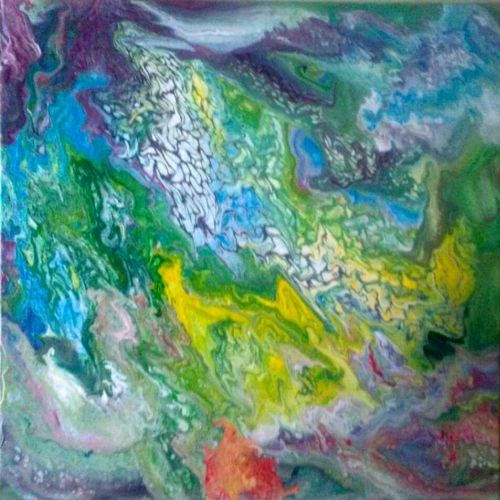 The Chakras Of The Earth, Olgun Kenanoğlu The Chakras Of The Earth Akrilik Orijinal Tablo