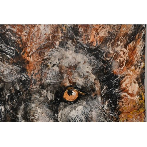 Aslan, YevhenIIa Potapova TUVAL, AKRİLİK BOYA, EN MODERN MULTİKATLI TEKNİK, DOKULU, ÇERÇEVESİZ, ASKISIZ,KENARLARI BOYALI