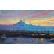 İstanbul Sunset,  Aytaç Dutkin Canvas cloth is sent as oil paint - rolled. Oil Paint Paintings
