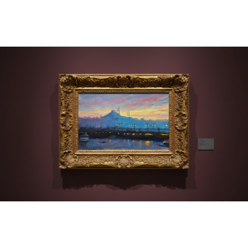 İstanbul Sunset,  Aytaç Dutkin Canvas cloth is sent as oil paint - rolled. Oil Paint Paintings