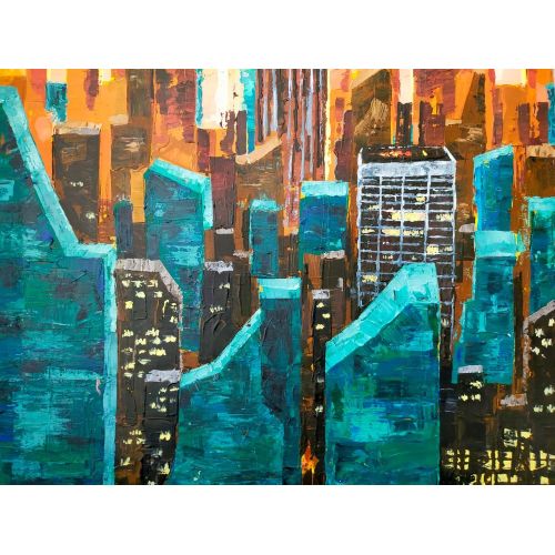 Rüya Şehir, Berkay Ayan Akrilik Rüya Şehir, Berkay Ayan Rüya Şehir, Berkay Ayan, 80x120 bolutunda akrilik boya ile tuvale çalışılmış irı eser. Akrilik