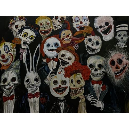Vaudeville, Manolya Kavalcı Yağlıboya Tablo Vaudeville, Manolya Kavalcı tuval üzerine yağlıboya, 160x120 cm Yağlıboya Tablo Orijinal Tablo