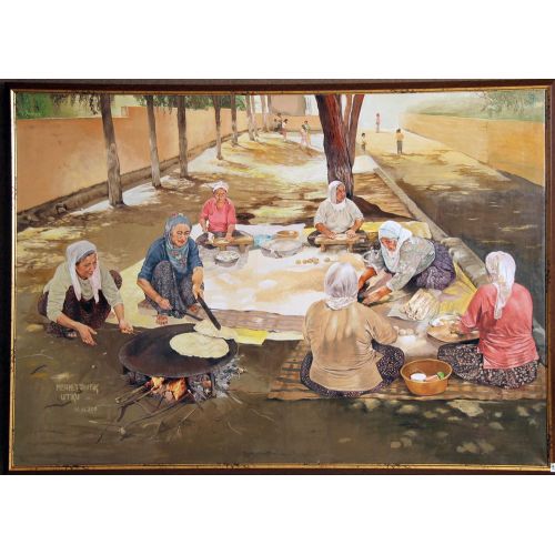 Ekmek Pişiren Köylü Kadınlar, Mehmet Tevfik Utku
