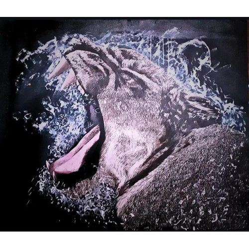 Kaplan, Erdal Baloğlu Yağlıboya Tablo Kaplan, Erdal Baloğlu Tuval üzerine yağlıboya kaplan tablosu.Ebat 70x80 cm. Yağlıboya Tablo Orijinal Tablo