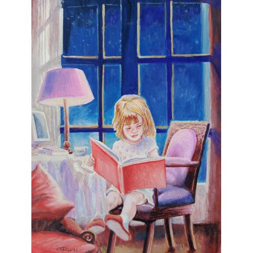 The Child Reading A Book, Gurhan Dogac