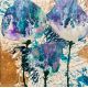 Flower Garden 4, Tugba Kuvvetli Yurtsever Acrylic on canvas board 35*35 cm  2024  unframed Acrylic Paintings
