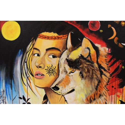 Gece, İrem Erdoğan Akrilik Gece, İrem Erdoğan Tuval , akrilik boya, çerçevesiz, sürrealizm. Akrilik Orijinal Tablo