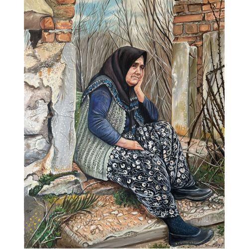 Bıkkın, Ayse Durgut Yağlıboya Tablo Bıkkın, Ayse Durgut Tuval üzeri yağlı boya Yağlıboya Tablo Orijinal Tablo