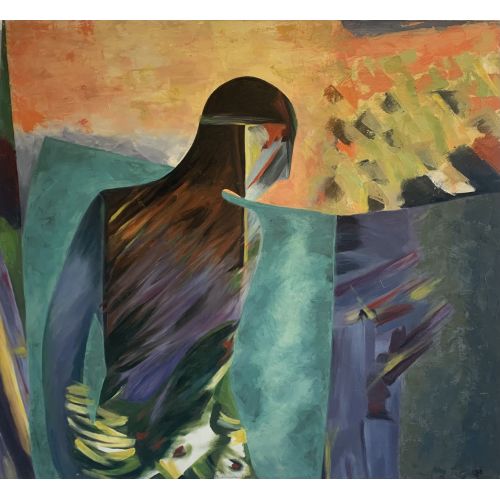 abstrackt figurative, şehnaz işeri Oil on canvas, unframed. Oil Paint Paintings