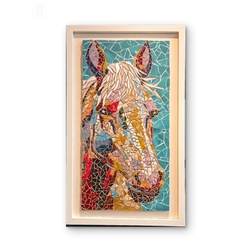 Abstract Portrait, Hasan Bayramoğlu Mixed Abstract Portrait, Hasan Bayramoğlu Ceramic tiles are mosaic tables created by breaking into small pieces and sticking together.