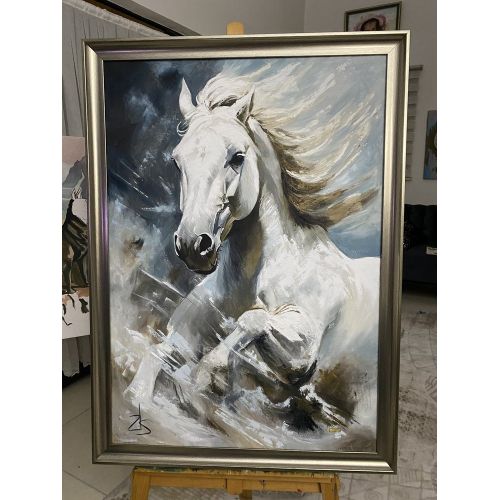 Aı At Orjinal Yağlıboya Tablo, Zeliha Sayılı Küçük