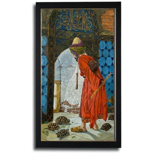 Zeliha Sayili Kucuk, Osman Hamdi Bey Reproduction, Turtles And The Man Zeliha Sayili Kucuk, Osman Hamdi Bey Reproduction, Turtles And The Man