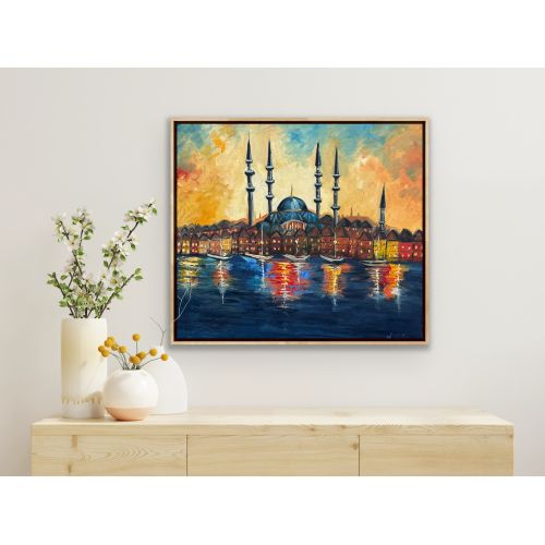 Istanbul, Nermin Heydarova "İstanbul'un Ruhu", gün batımında Boğaziçi'nde yansıyan tarihin ve renklerin sihirli uyumunu