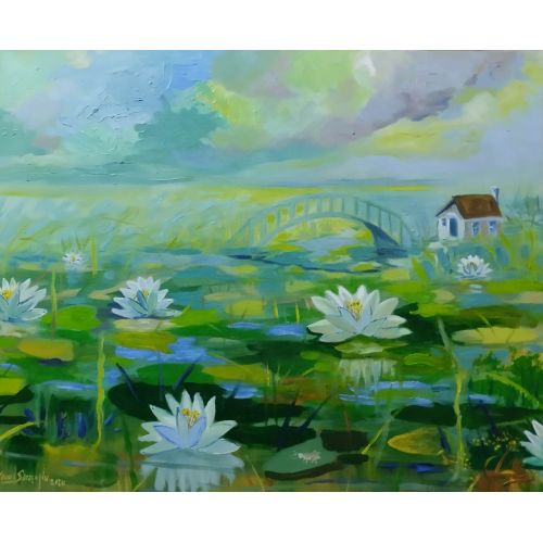 White Lotus flowers, Yavuz Saracoglu White Lotus flowers, Yavuz Saracoglu