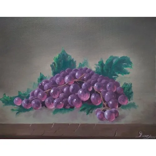 Grapes 1, Recep Aksu  Oil Paint Paintings