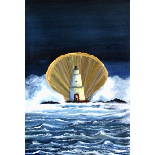 Tavus Feneri, Özkan Ege Çalışma Adı: Tavus Feneri Teknik: Yağlı Boya Tür: Özgün Boyut: 50cmx70cm Yağlıboya Tablo