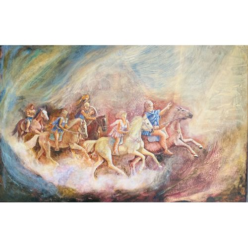 The Five Sisters of Caria, Neriman Karşanbaş  Acrylic Paintings