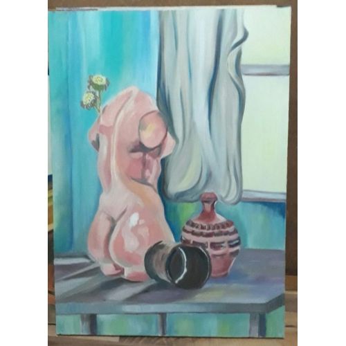 Natürmort 89, Zeynep Yılmaz Natürmort Yağlıboya tablo , 50X70 cm Yağlıboya Tablo Yağlıboya Tablo Orijinal Tablo