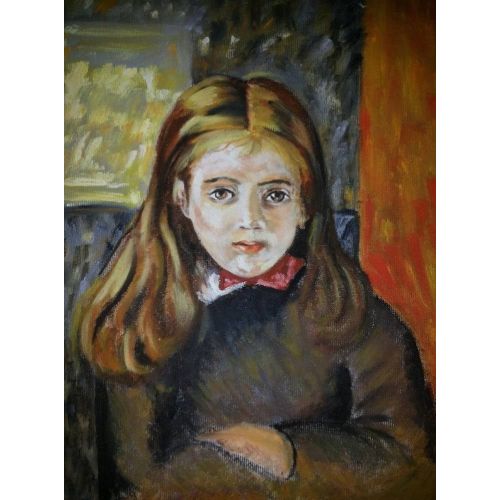 Küçük Kız 2, Zehra Öz Tuval üzerine yağlıboya. 2015 Reprodüksiyon Tablo Orijinal Tablo