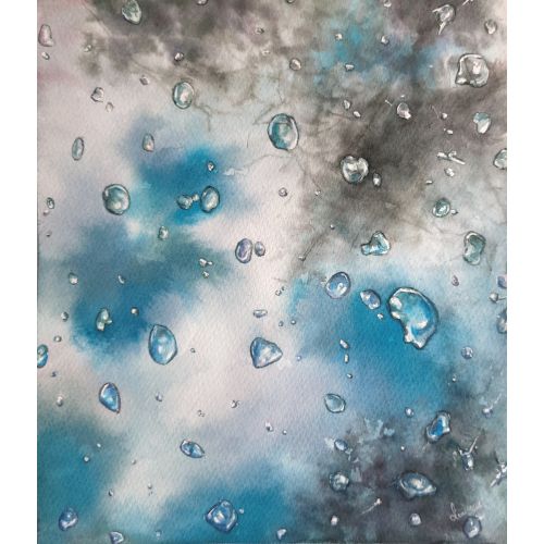 Raindrops on Glass, Derya Dere Raindrops on Glass, Derya Dere