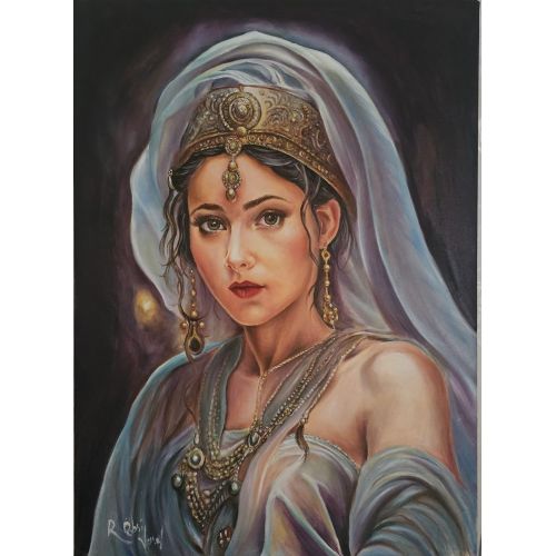 Sultan, Robin Varol Yağlıboya Tablo Sultan, Robin Varol 50x70 Yağlıboya Çerçevesiz Yağlıboya Tablo Orijinal Tablo