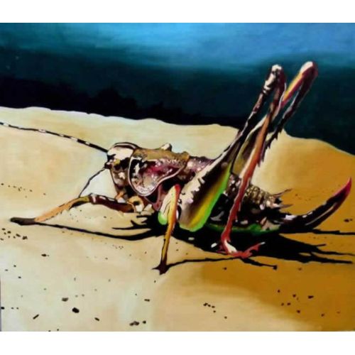 Locust - Oil Painting Canvas, Soso Kumsiashvili Locust - Oil Painting Canvas, Soso Kumsiashvili