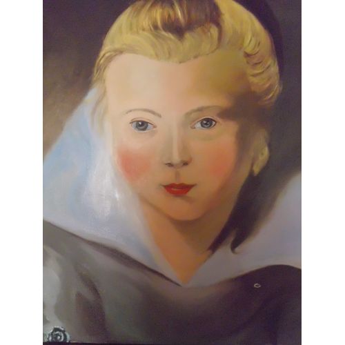Bir Kız Başı, Berrin Nisa Kati Eser Adı: Head Of A Girl Ölçüler: 50*70*2 cm Reprodüksiyon - Portre Reprodüksiyon Tablo
