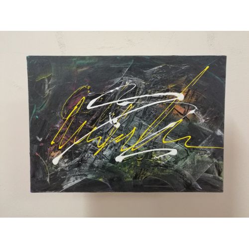 Signature, Burak Aslan 50cm x 35cm acrylic paint on canvas Acrylic Paintings