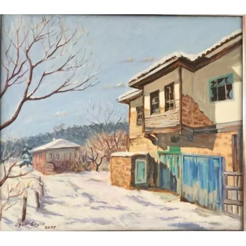 A Village In Winter View In Kastamonu, Ugur Engin A Village In Winter View In Kastamonu, Ugur Engin