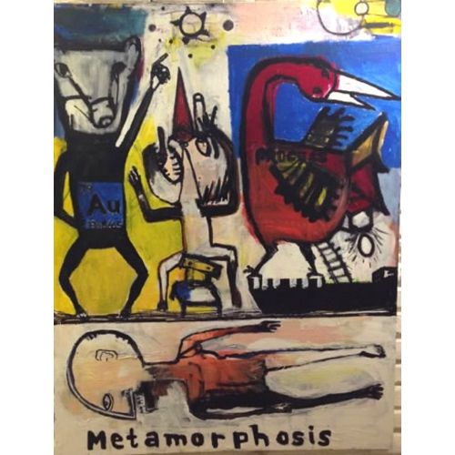 Metamorfoz 1, Ümit Kara Metamorfoz100x130 cm Yağlı Boya Tuval Ümit Kara Yağlıboya Tablo Orijinal Tablo