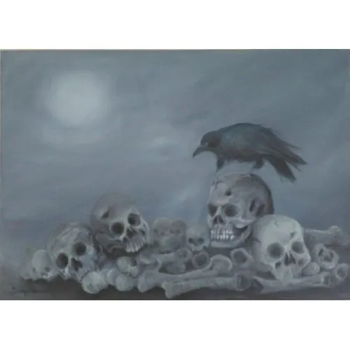 Kuzgun, Semay Parmaksız Yağlıboya Tablo Kuzgun, Semay Parmaksız Kuzgun Oil painting on canvas. Made in 2016. Yağlıboya Tablo Orijinal Tablo