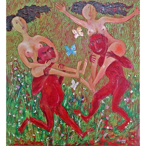 Springtime, Zakir Ahmedov Весна 2016гг 88x78смОригинальная живопись Масло на холсте
