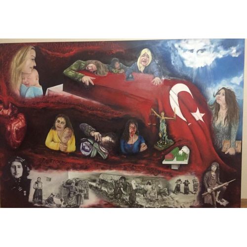 Türk Kadınları, Muazzez Tanış •Yağlı Boya ile yapılmıştır. •Konusu Kurtuluş Savaşından günümüze kadar Türk