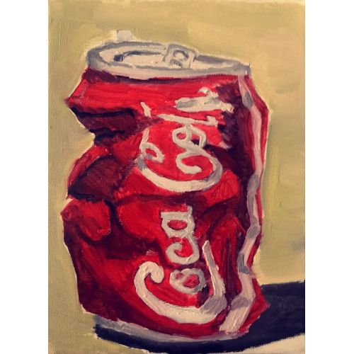 Coke 2, Melike Nur Türkoğlu TUVAL ÜZERİ YAĞLI BOYA Yağlıboya Tablo Orijinal Tablo