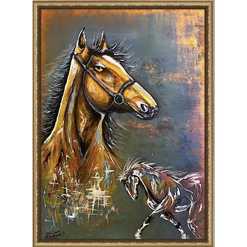Tanya, Ece Tıpyardım Metalik akrilik teknik- tuval 50x70cm Karma Teknik Orijinal Tablo