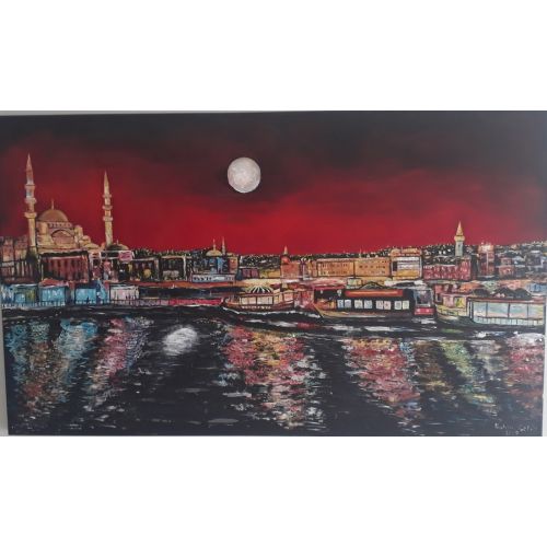 İstanbul, Bahar Çetin Tuval üzerine yağlıboya tablolar Fırça Yağlıboya Tablo Orijinal Tablo