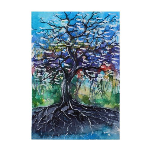 Wish Tree, İnan Soylu Clairefontaine 300gr kağıt üzerine Talens van gogh Suluboya  kullanılarak 2020 yılında