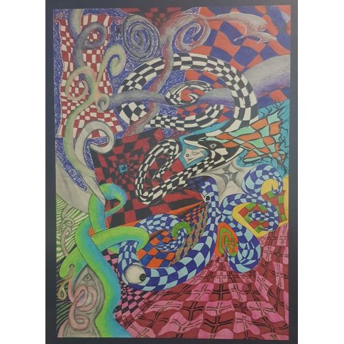 Manzara-Yı Mücerret, Osman Uygar Kandemir 2006 yılının Haziranında yaptığım bir eser. Kâğıt üzerine, pastel boya