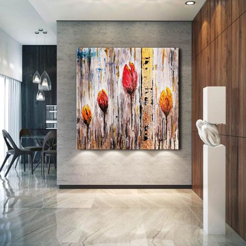 Laleler, Özen Altun Orijinal Sanat, Özgün Sanat, Ev Dekorasyonu, Duvar Dekoru, Orijinal Resim, Modern Sanat, hediyeler. Tuval