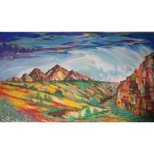 Bakış, Turgay Sarı 110X160 TUAL ÜZERİNE AKRİLİK Akrilik Orijinal Tablo