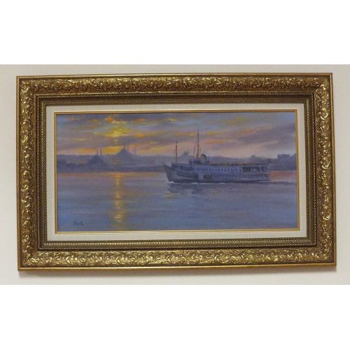 Istanbul Bosphorus Landscape Painting, Ugur Yayla