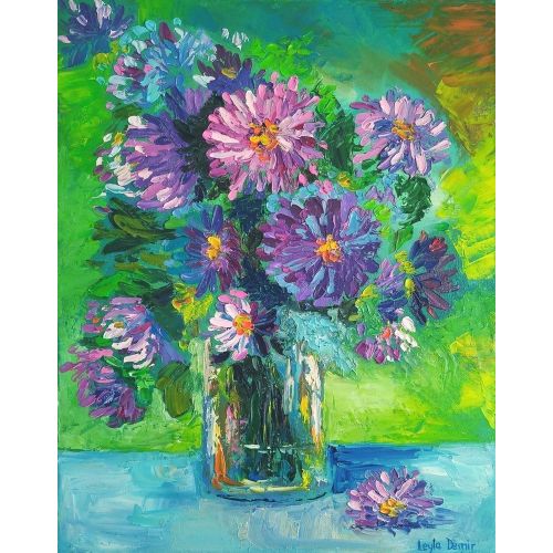 Purple Flowers, Leyla Demir Purple Flowers, Leyla Demir