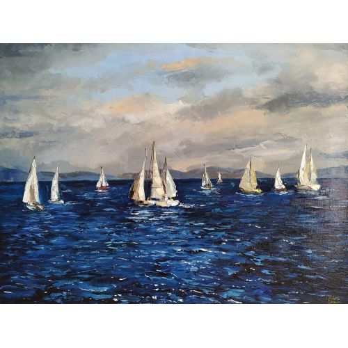Sea And Sailing Boats, Leyla Demir